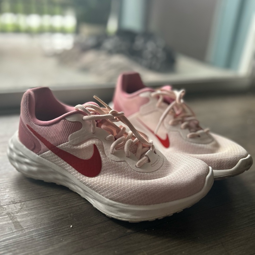 Nike Women’s Revolution 6 Red and Pink Athletic Sneakers